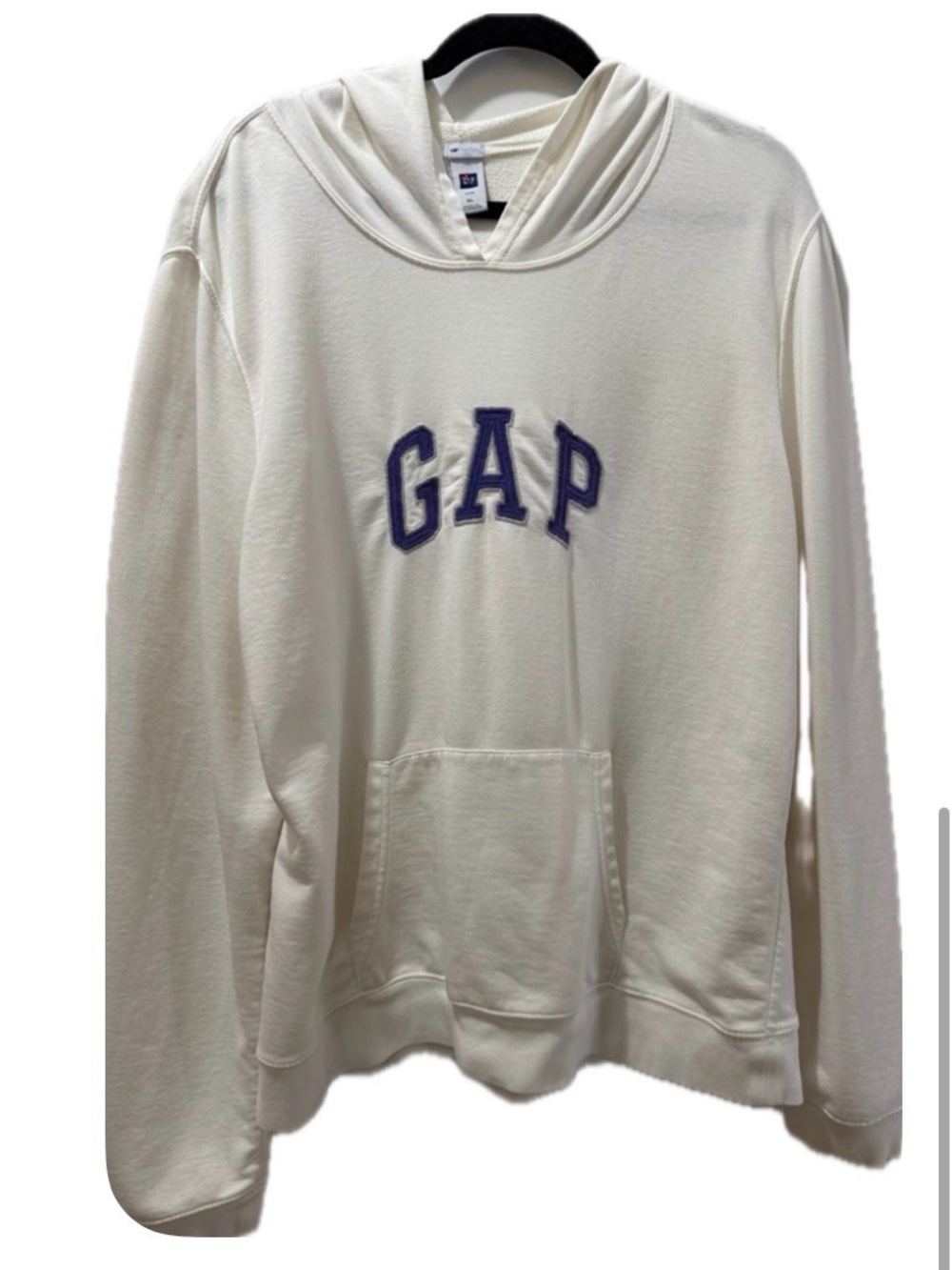GAP Lightweight Stretch Pullover Off-White Sweatshirt Hoodie Women's Size XL